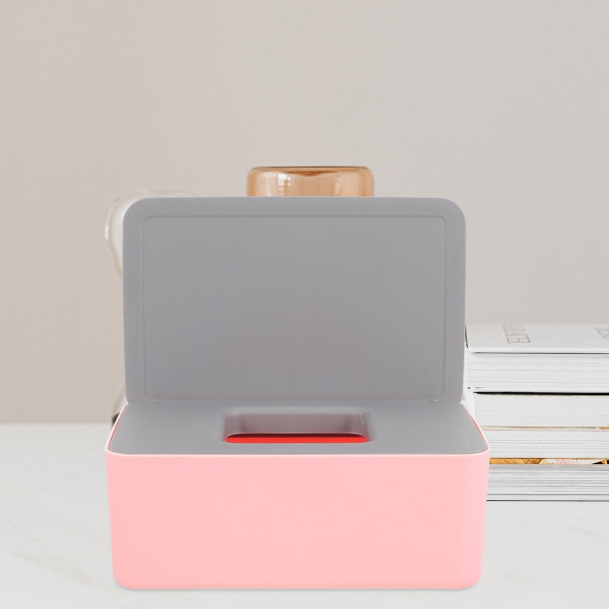 2Pcs Boy Girl Wipes Case Portable Wet Tissue Box Refillable Containers Sealed Travel Wipe Holder Aesthetic Design for Home Go image number 1