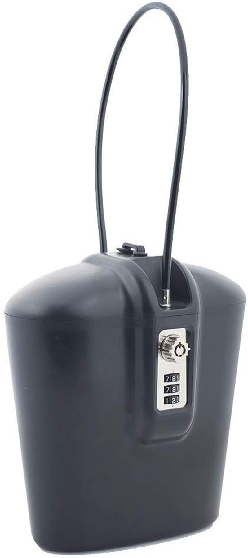 SAFEGO Portable Indoor/Outdoor Lock Box Safe with Key and Combination Access (Pink)