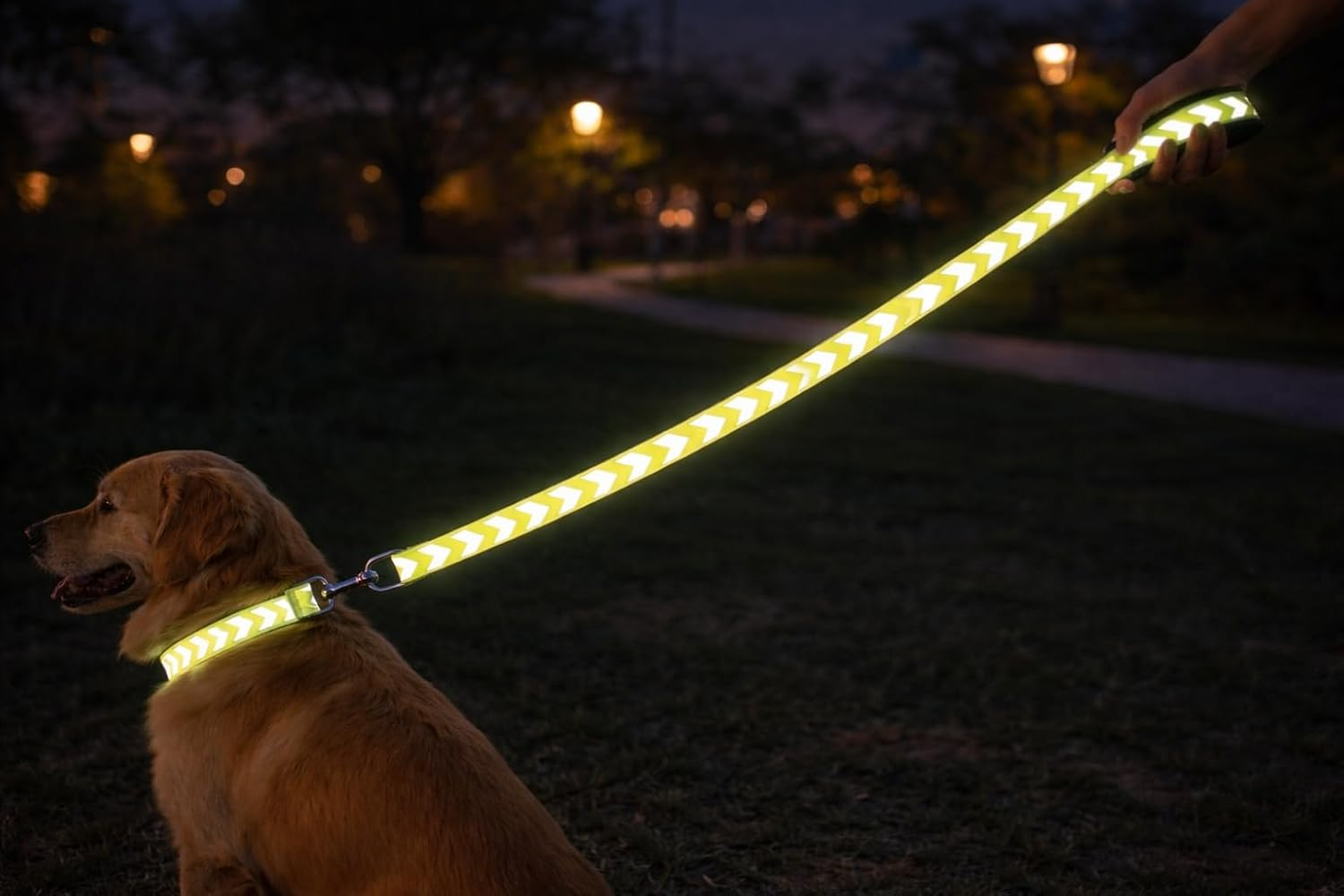 Dog Leash Fergu Fluo Yellow 1,3M 20Mm