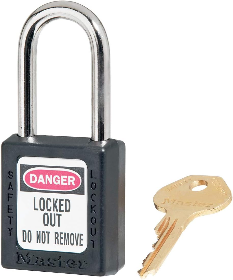 Master Lock 410 KD Safety Padlock, Black image number 1