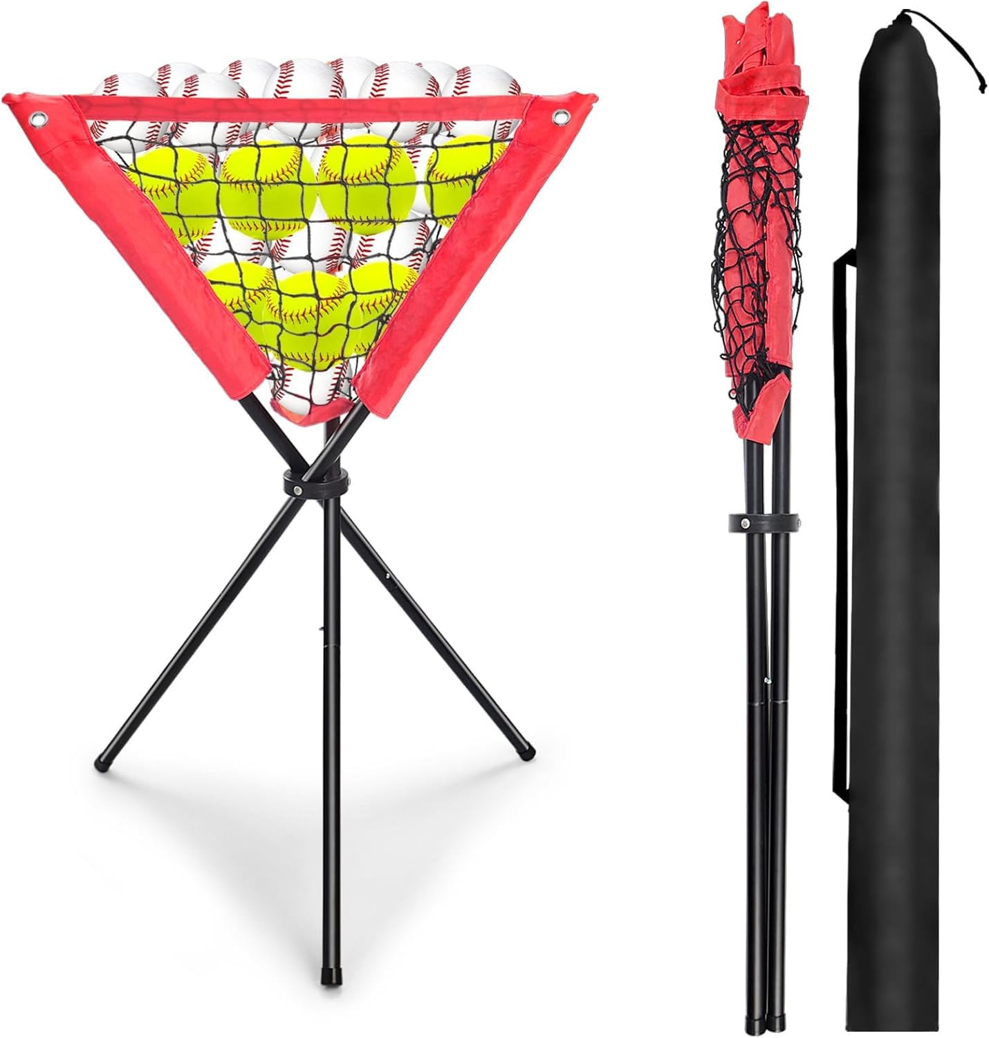 Baseball and Softball Portable Travel Baseball Ball Caddy image number 4