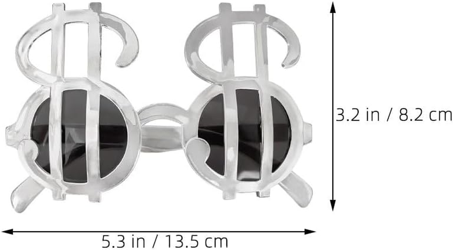 Coin Glasses Funny Party Eyewear Lightweight Plastic Glasses Photo Booth Props Novelty Festival for Adults and Kids image number 4