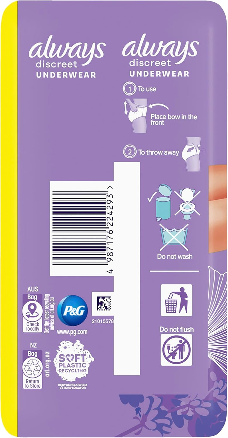 Always Discreet Underwear Night Pants, Normal 18 image number 1