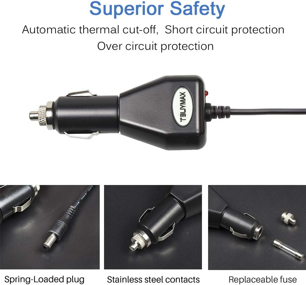 12 Volt Car Vehicle Lighter Adapter for Spectra S1, S2 Breast Pump - Replacement Power Adapter for Spectra S1,S2 Pumps Made after Feb 2015 image number 3