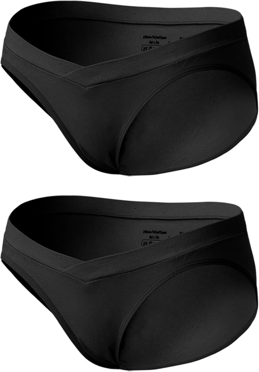 SUNNYBUY Women'S Maternity High Waist Underwear Pregnancy Seamless Soft Hipster Panties over Bump image number 5