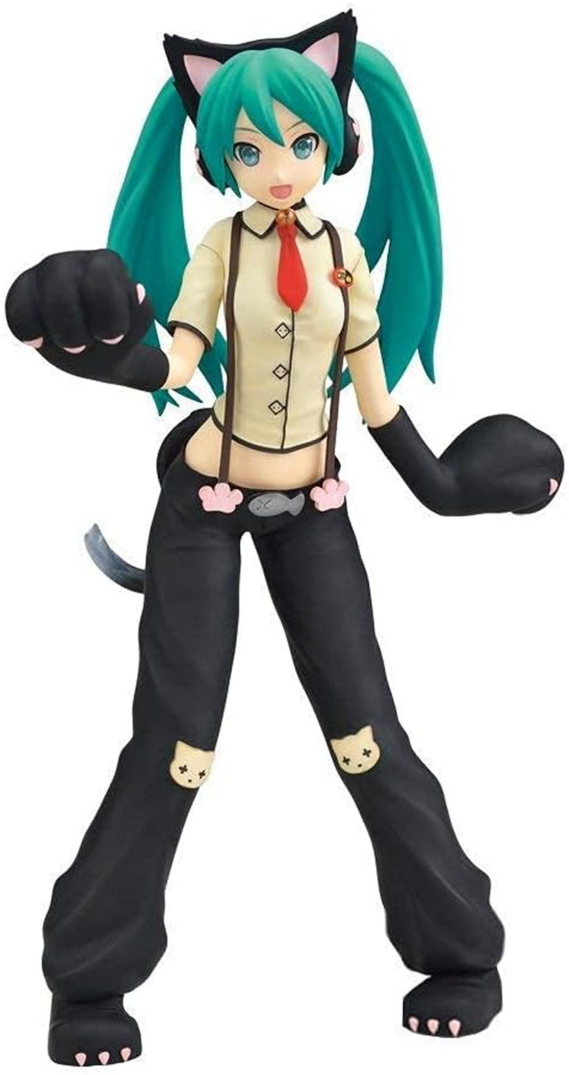 Sega Project Diva Arcade Future Tone Hatsune Miku Super Premium Action Figure Nyanko, 9" image number 1