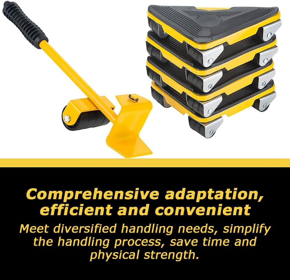 Furniture Moving Set,Furniture Movers with Wheels,Appliance Moving System,Moving Sliders Mover Tool Set,Portable Heavy Object Moving Tool,For Moving Appliances,Sofa,Tables image number 4