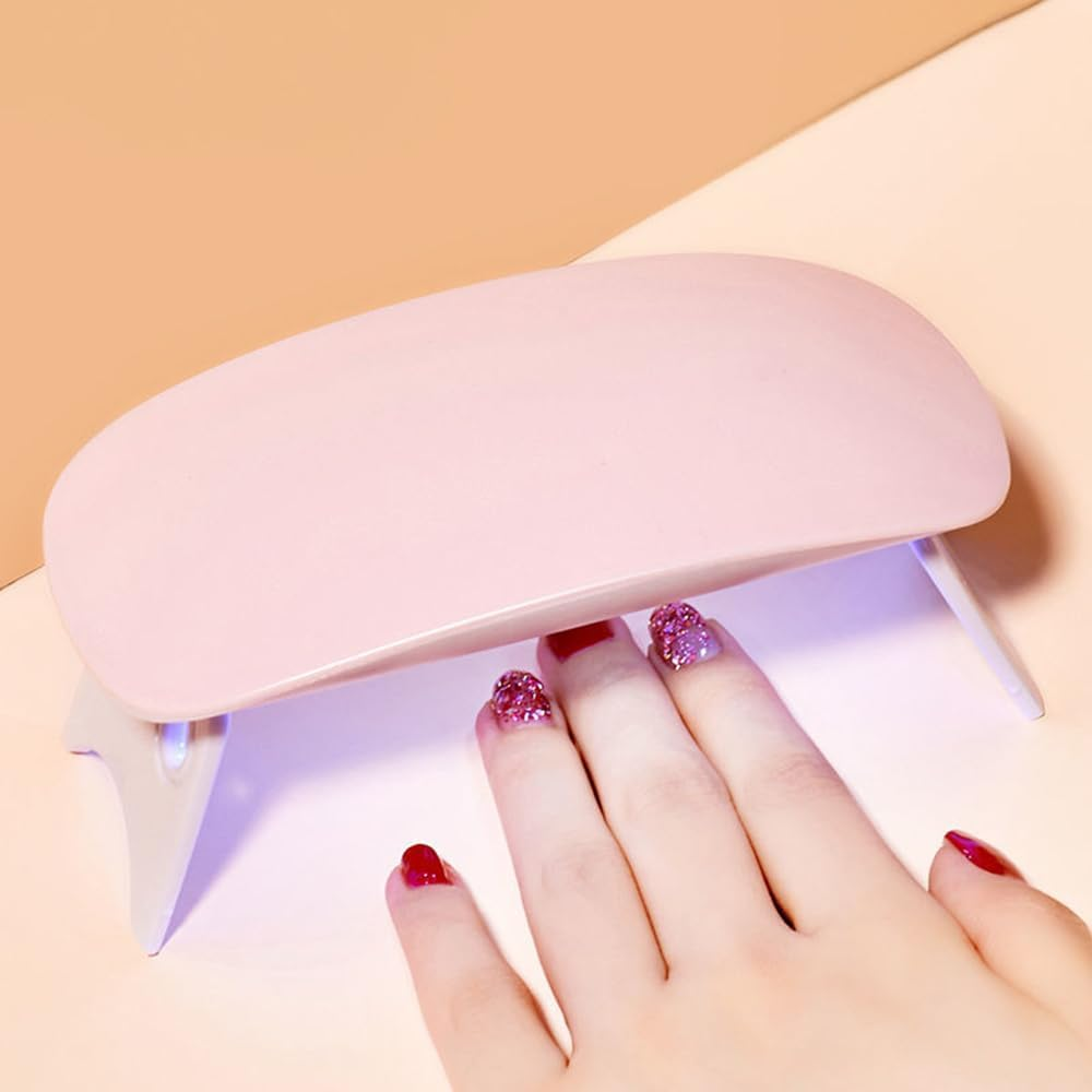 Namvo Mini Nail Light, Portable USB Light, Portable LED Baking Light, Nail Polish Dryer, Professional Nail Tool Accessories (Pink) image number 5