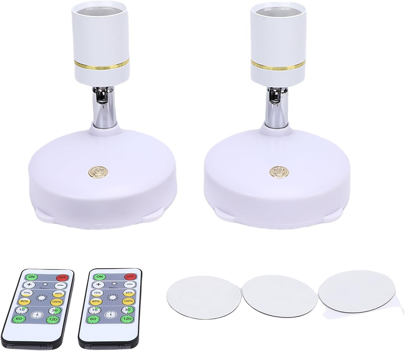 Depisuta 2 Pack Spotlights Indoor with Remote, Battery Powered Ceiling Decorative LED Spot Lights Accent Lighting, Display Lights for Plant Painting, Artwork, Wall Art image number 3