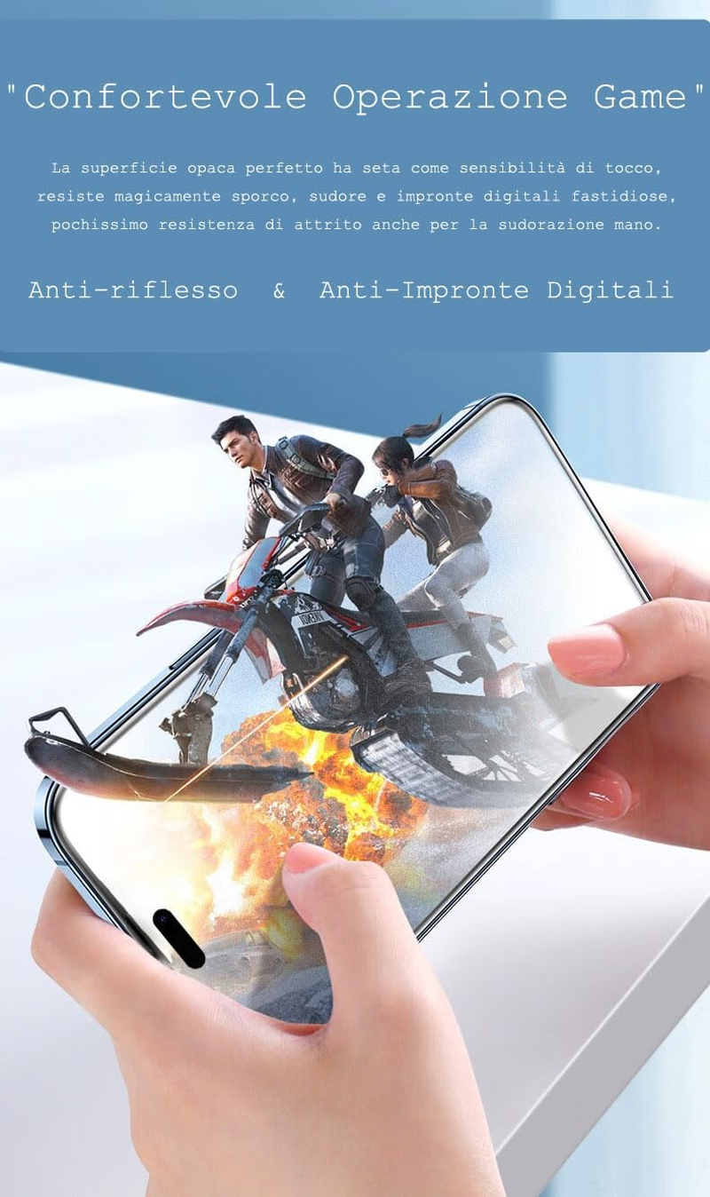 JELLYEA 3 Pack Matte Tempered Glass for Iphone 15 Pro Max / Iphone 15 plus Matte Screen Protector Anti-Glare Anti-Fingerprint Anti-Scratch Case Friendly Bubble Free for Apple Iphone 15 Plus/15 Pro image number 7