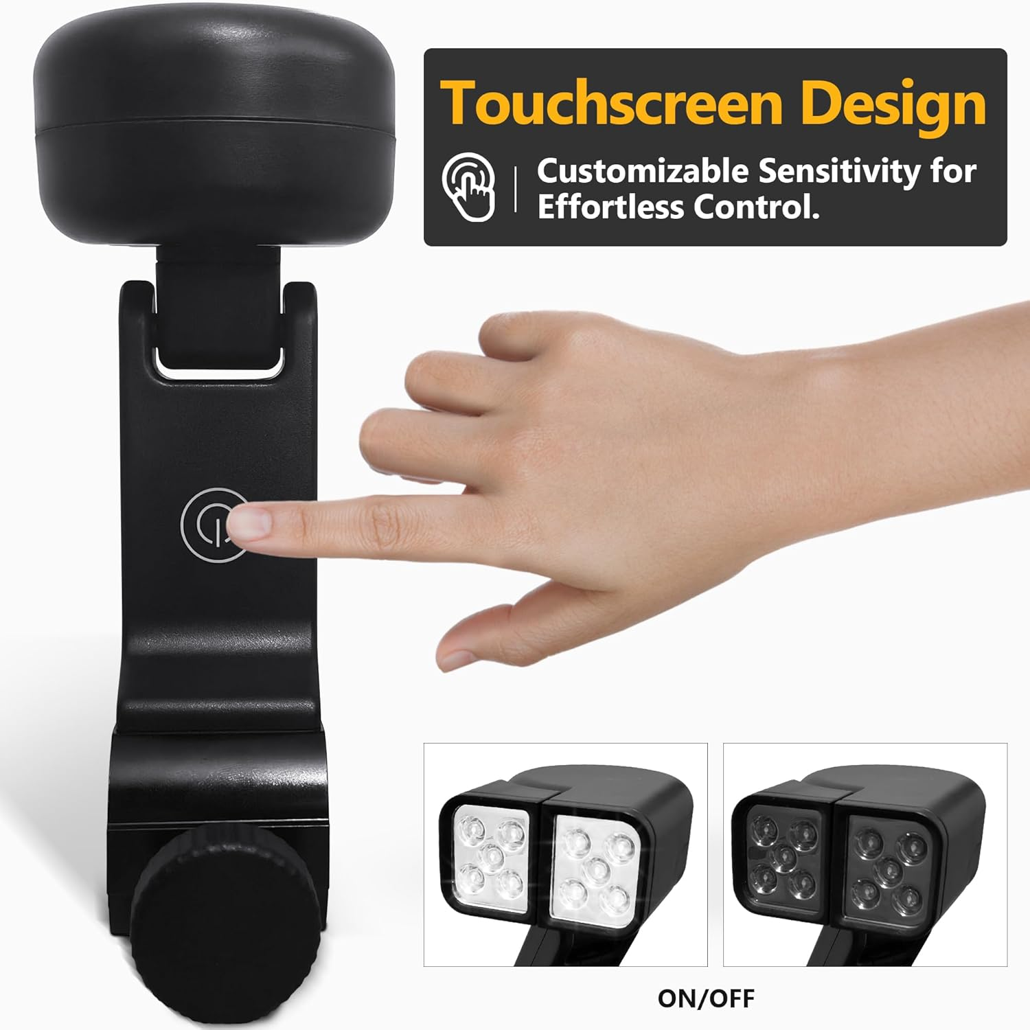 Lfcfordx Grill Light BBQ Grilling Accessory - Bright Dual Lamp Head Smoker BBQ Light for Grill Handle, Outdoor Cooking Barbecue Lighting, Gifts for Men image number 5