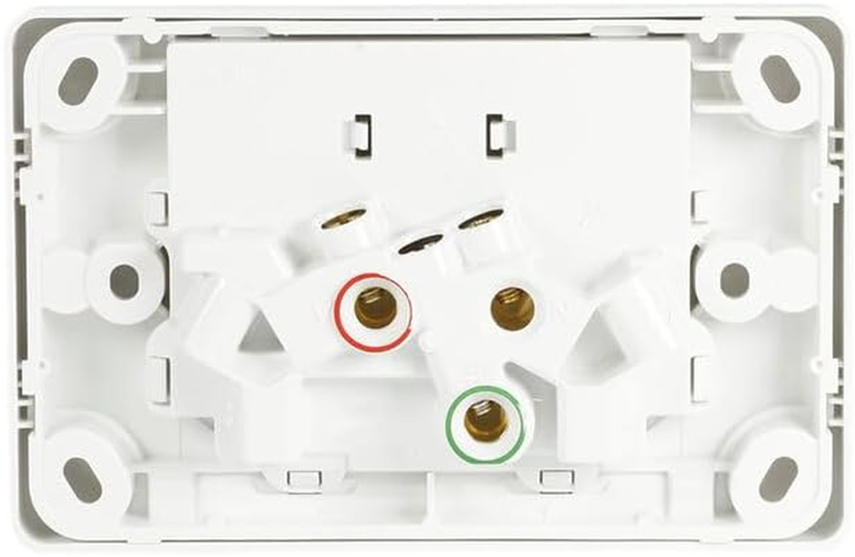 10 Pack Cllpsal C2025-WE Cllpsal Classic C2025-WE - 10 AMP Double Power Point - White image number 1