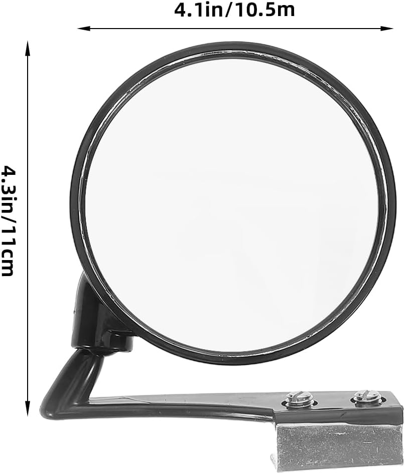 ULTECHNOVO 2Pcs Blind Spot Mirror: Adjustable 360&deg; Rotation Car Auxiliary Convex Mirror for Car Truck SUV, Enhance Driving Visibility - Black