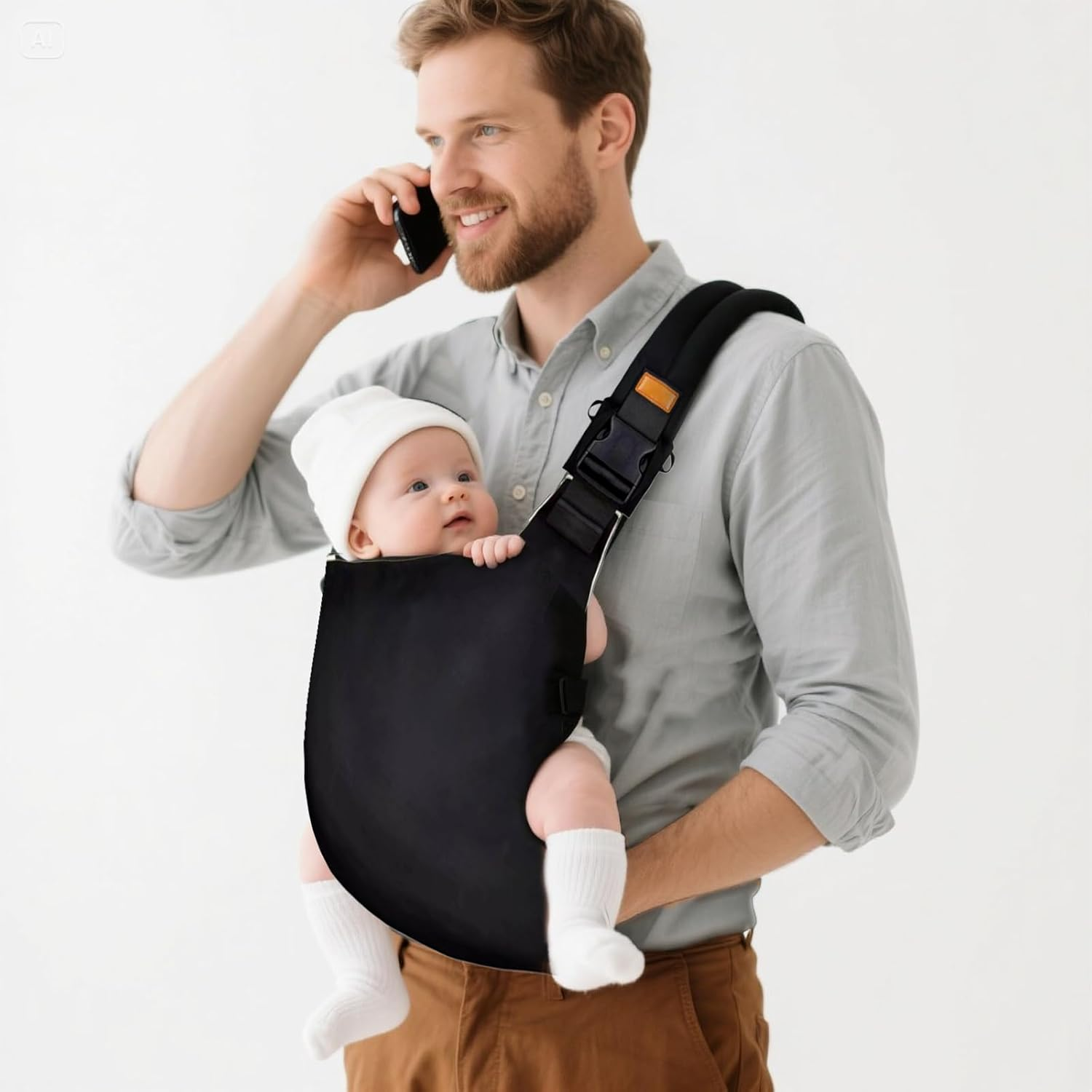Baby Toddler Sling Carrier Adjustable Lightweight Waist Sling Non-Slip Side Child Chest Hip Seat Carrier Breathable Ergonomic Design for Outdoor Travel Suitable for 0-3 Years Old Babies