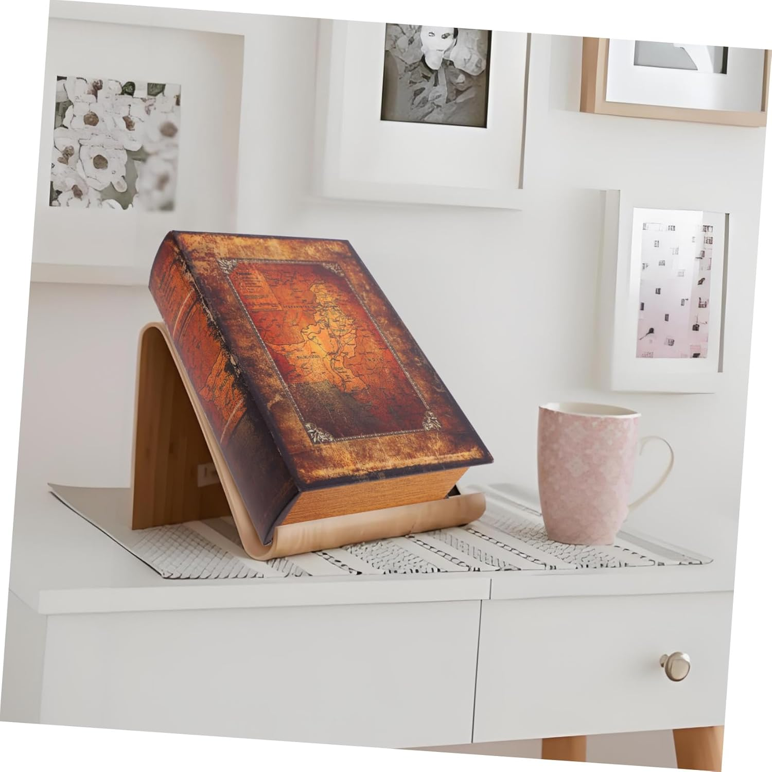 Homoyoyo Simulation Book Shaped Key Storage Box Large Size Decorative Fake Book Jewelry Organizer Home Ornament Storage Keepsake Container image number 2