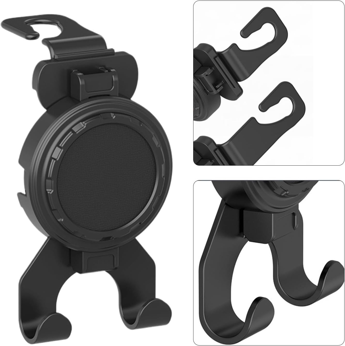 Rissunkv Back Seat Cup Holders for Cars,Automotive Storage Accessories | Car Back Seat Cup Holder Headrest Hook - for Travel Truck Cell Phones Keys Beverage Bottle image number 4