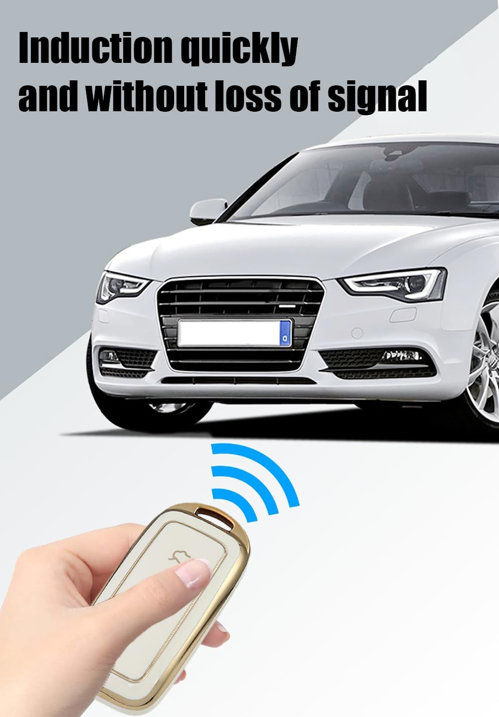 Ontto TPU Car Key Fob Cover Fit for Geely EX5 Galaxy L6 L7 E8 E5 Proton E.Mas 7 2026 2025 2024 Key Holder Smart Case Shell Keyring Keychain Auto Styling Protection Accessories Gold Grey 1 image number 6