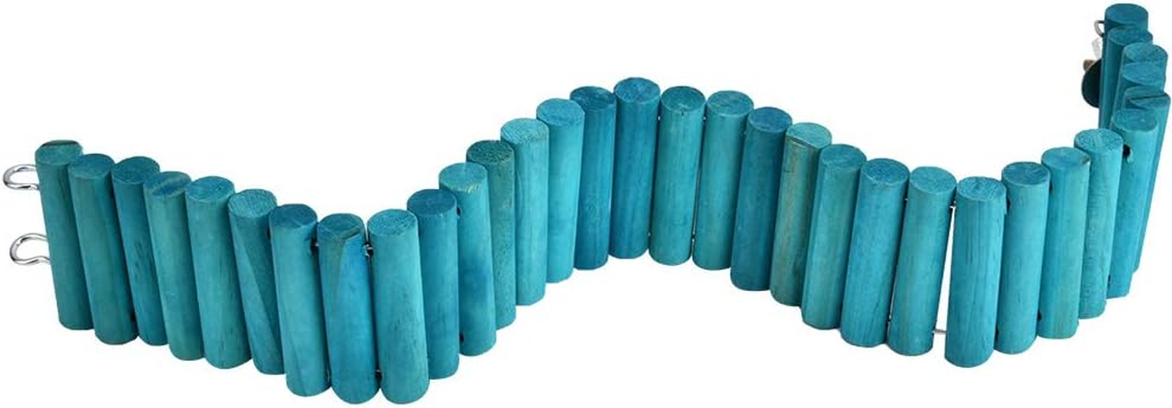 Pet Hamster Parrots Climbing Soft Ladder Suspension Bridge Birds Toy for Small Pets, 2.4 X 19.7Inch image number 6