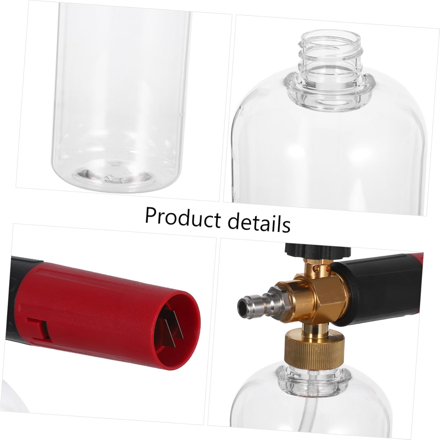 SOESFOUFU Car Washing Foam Sprayer Attachment Wide Mouth Spray Bottle for Pressure Washer, Heavy-Duty Cleaning Foam Sprayer for Car Care and Garden Use, Quick Connect Nozzle image number 5