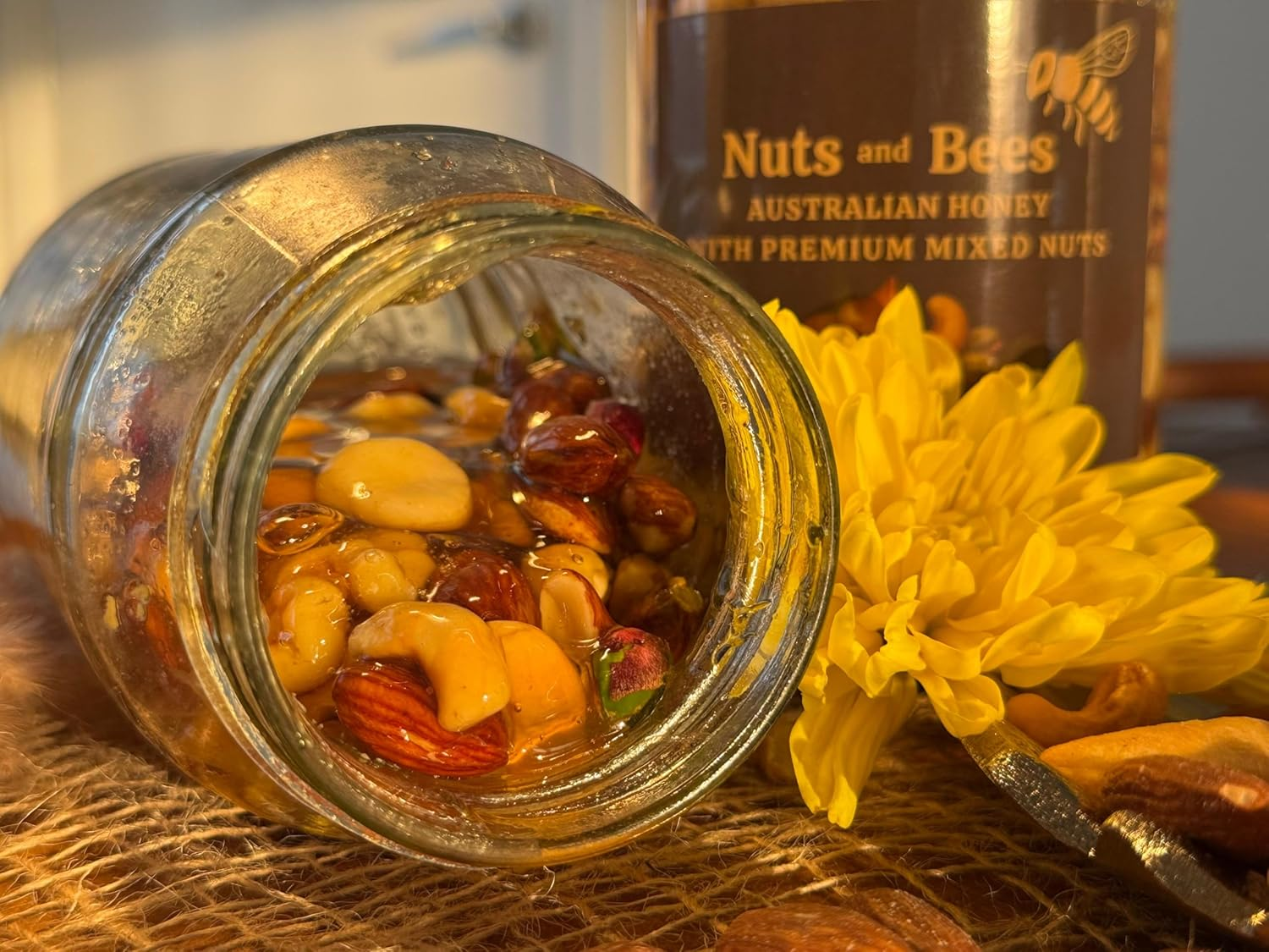 NUTS and BEES - 100% Pure Honey with Premium Mixed Nuts &ndash; High Protein Snack | Antioxidant-Rich Eucalyptus Honey | No Added Sugar | Energy Boost | Immune Support | Australian Made Superfood | 100% Natural image number 5