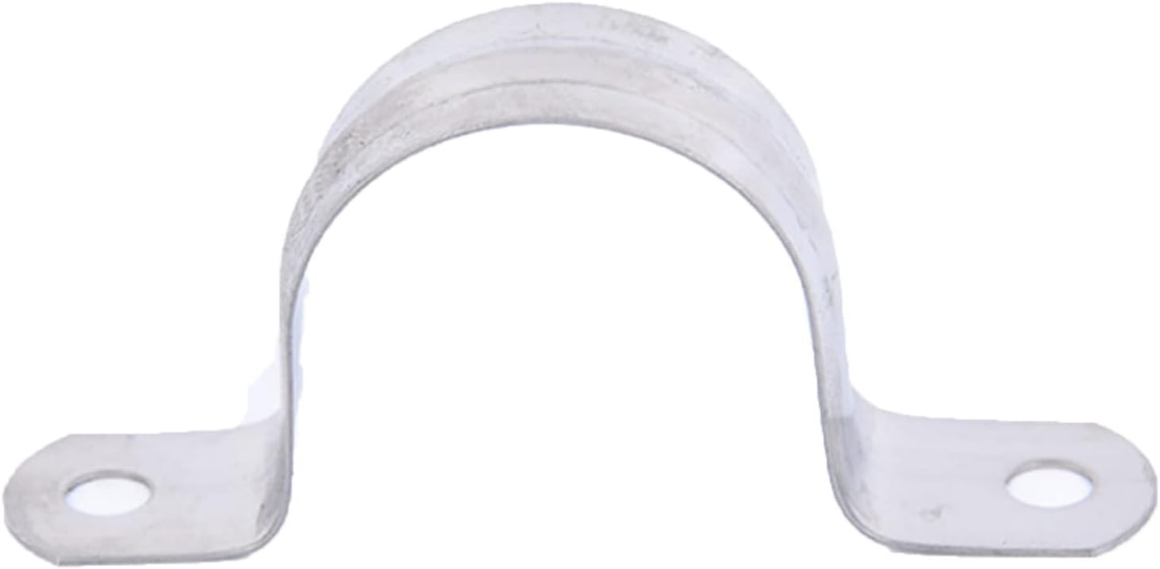 50Pcs 10Mm Stainless Steel Plumbing Pipe Saddle Clip Tube Bracket U Shaped Clamp Strap (10Mm) image number 2