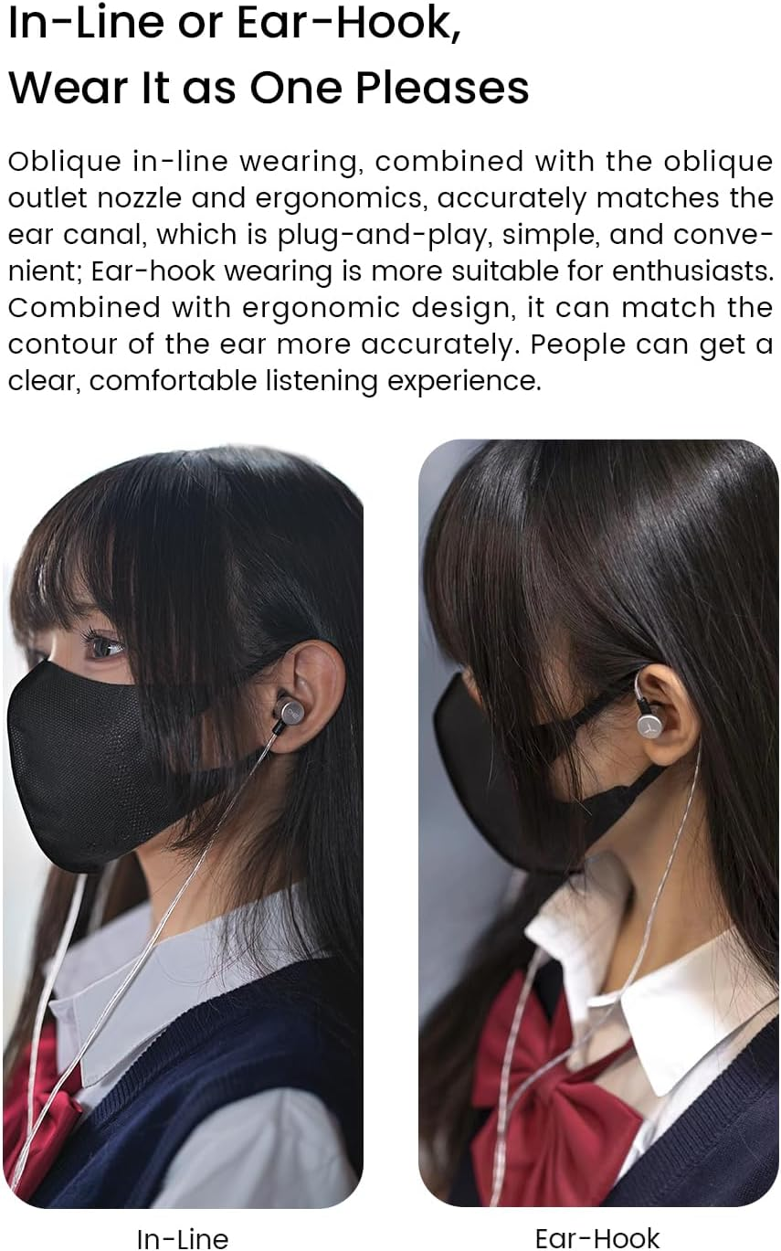 TANCHJIM One In-Ear Motors Wired Hifi Earphones for Music Games (3.5Mm with Microphone)