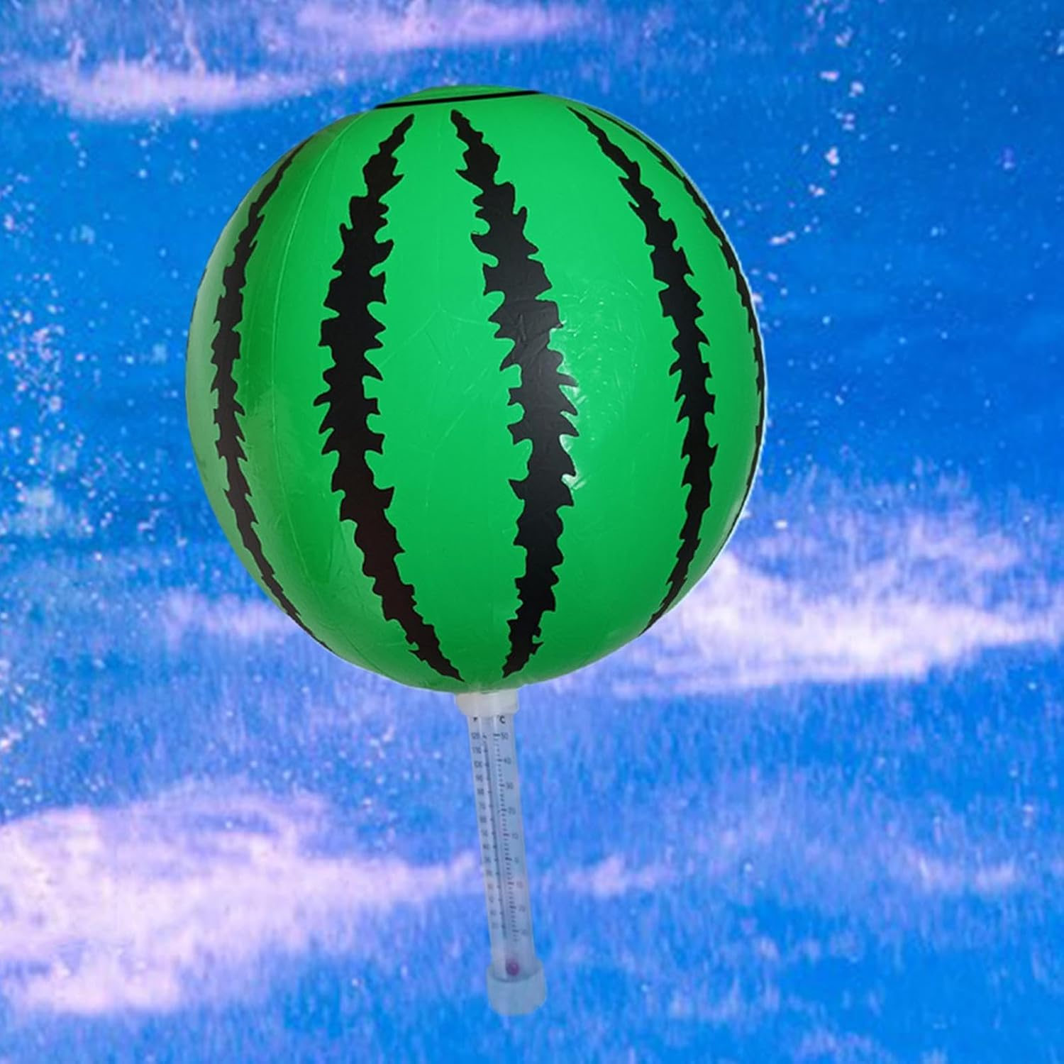 Pool Temp Gauge, Watermelon Floating Thermometer with Easy Read Display, Indoor Outdoor Temperature Meter for Cold Plunge Hot Tub Spa Ice Bath Aquarium Pond Pool Water image number 3