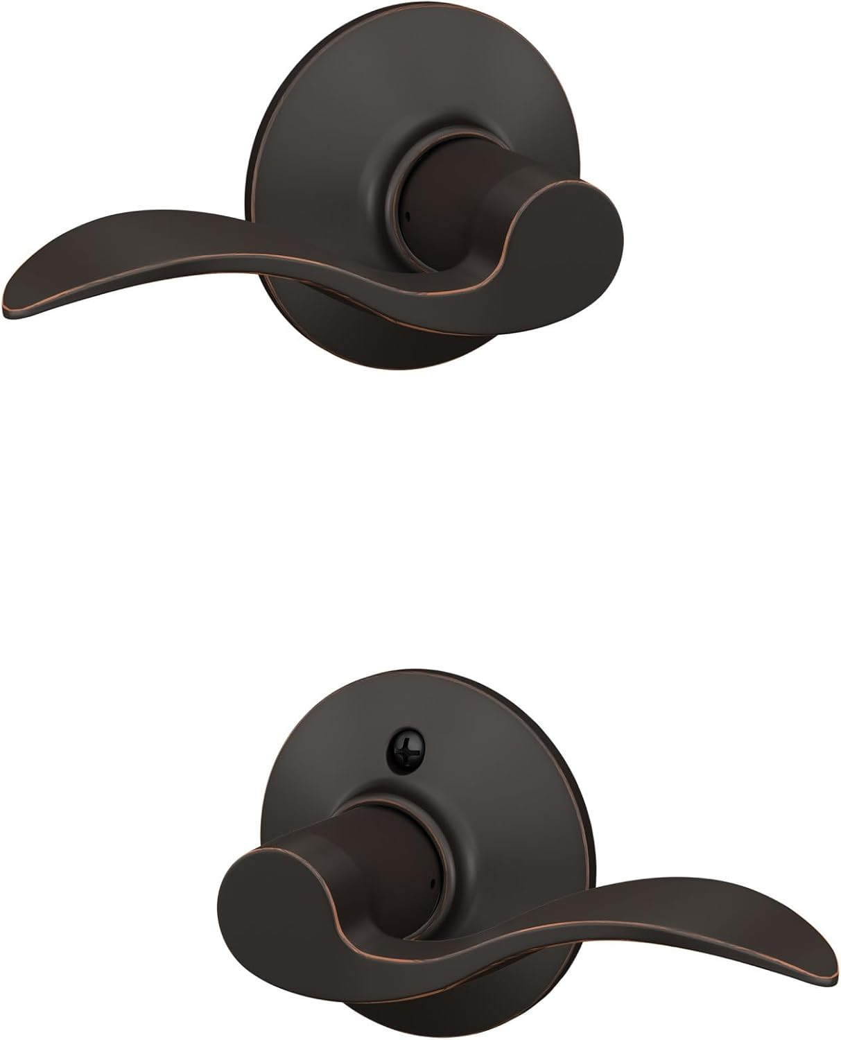 Accent Hall and Closet Lever, Bright Brass (F10 Acc 505)