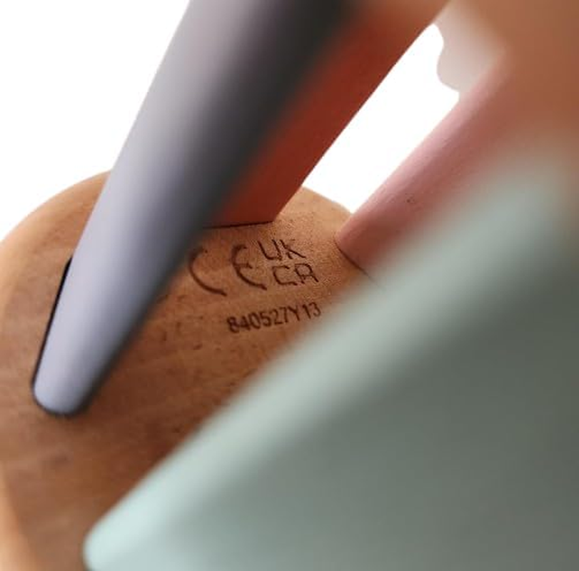 1Pc Wooden Bell Rattle AS/NZS 8124 Certified Baby Toy for Tummy Time, Sensory Play & Motor Skill Development Natural Montessori Inspired for Infants & Toddlers image number 2