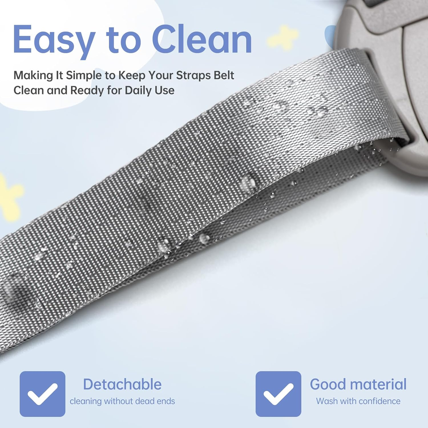 High Chair Straps Replacement Compatible with Graco - 5 Point Harness Straps for High Chair, Straps Length Adjustable Highchair Strap, Easy to Install Straps Belt, High Chair Accessories image number 6