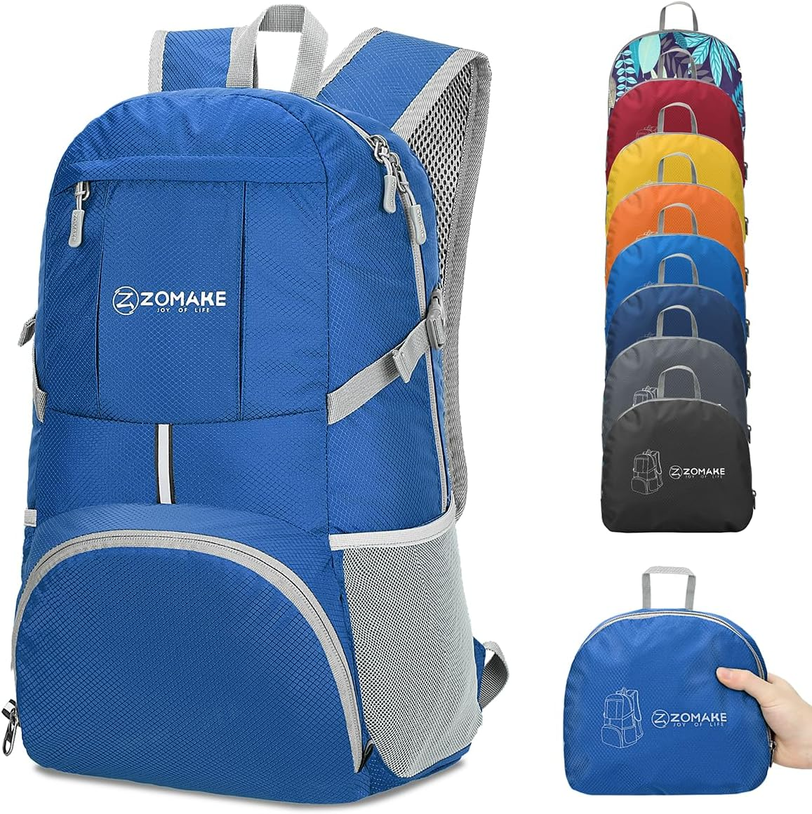 ZOMAKE Foldable Backpack 35L - Lightweight Packable Hiking Daypack Water Resistant Folding Backpacks for Travel Camping Outdoor