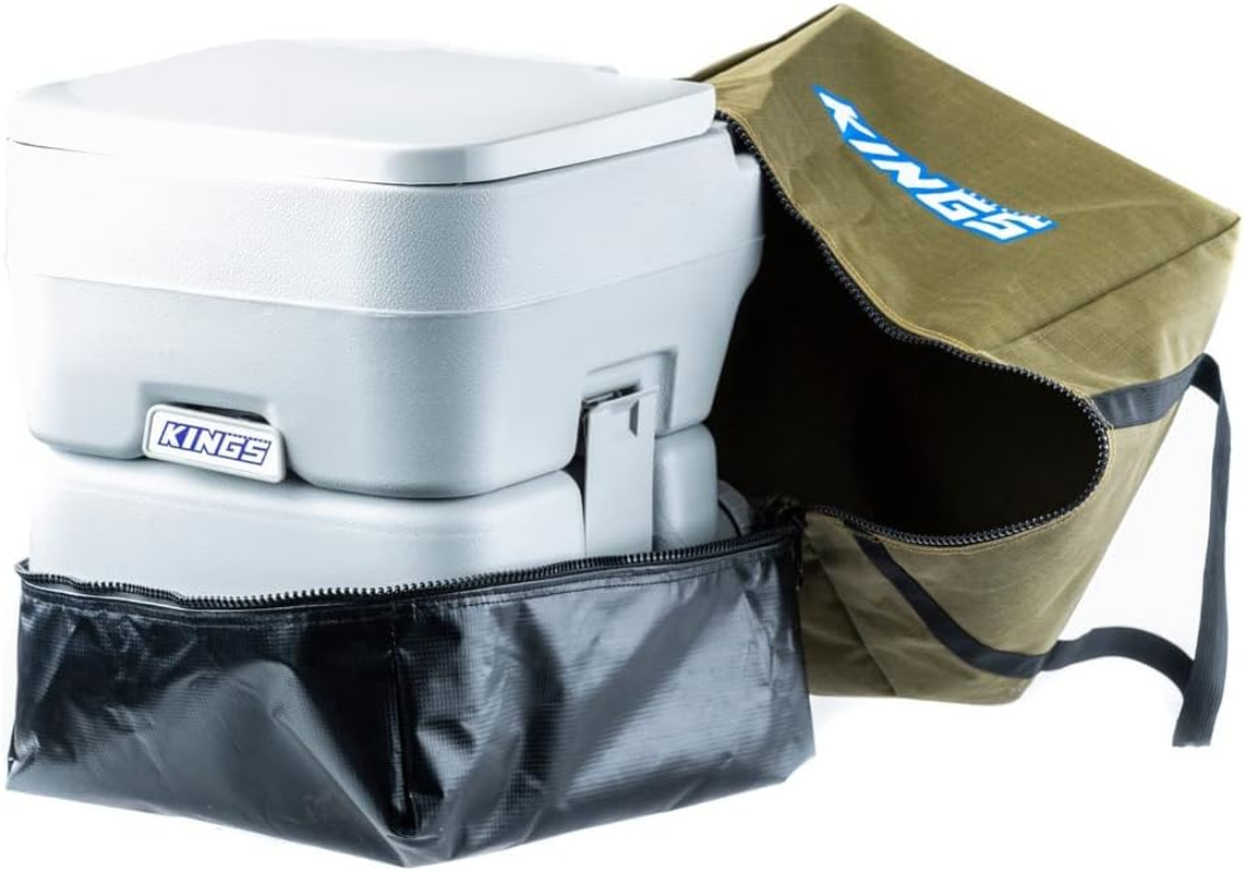 KINGS Portable Camping Toilet Canvas Bag 400GSM Heavy Duty Straps PVC image number 6