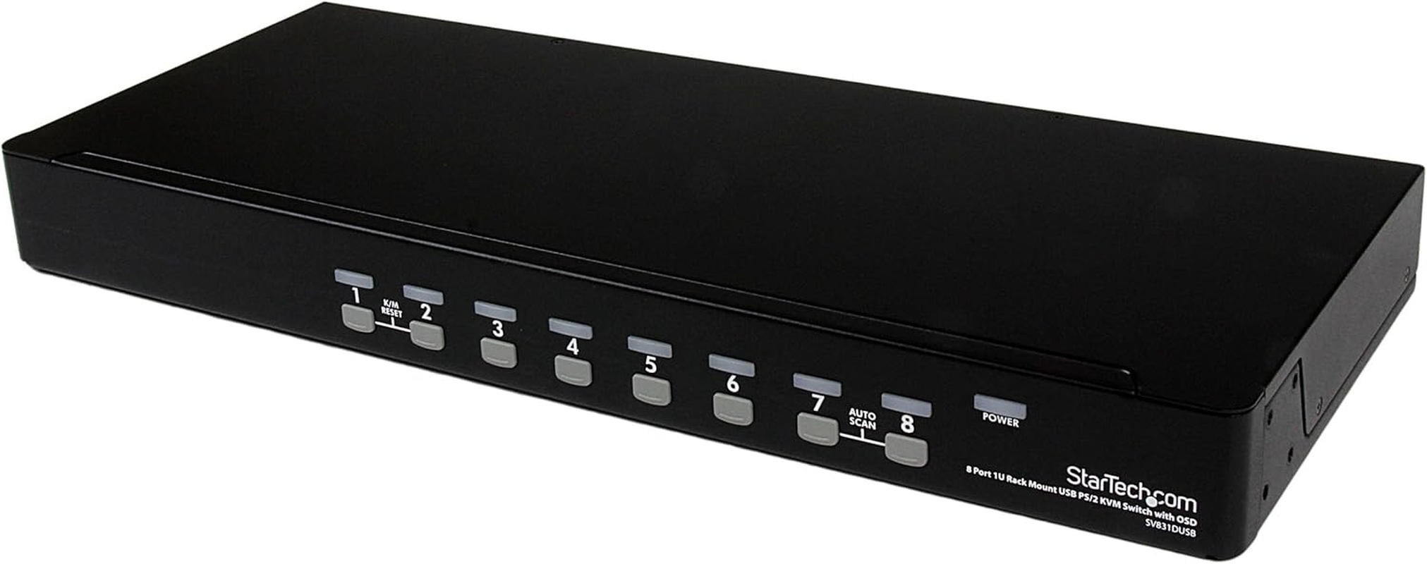 Startech.Com 8 Port 1U Rack Mount USB PS/2 KVM Switch with OSD (SV831DUSB) image number 2
