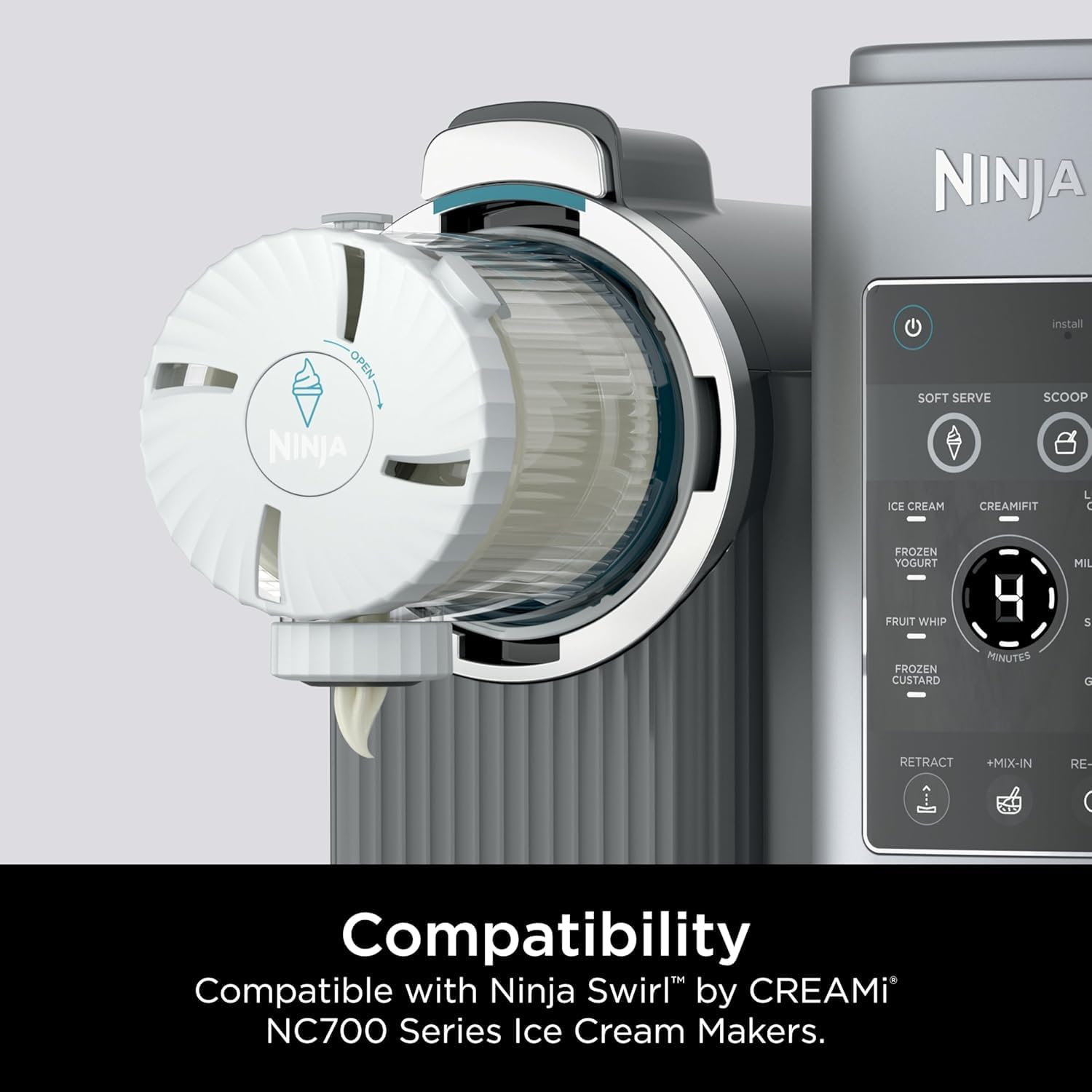 Ninja Swirl by Creami Tubs & Lids Ice Cream Machine 470 Ml Tub Capacity (Pack of 2)