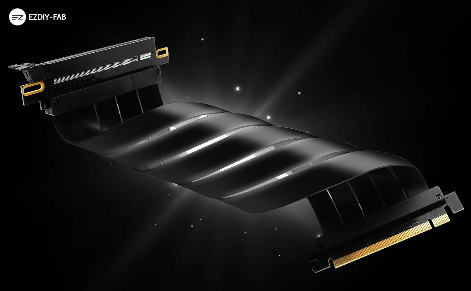 EZDIY-FAB [20Cm] PCIE 3.0 16X Extreme High Speed Riser Cable PCI Express Port GPU Extension Card-Straight Connector image number 2