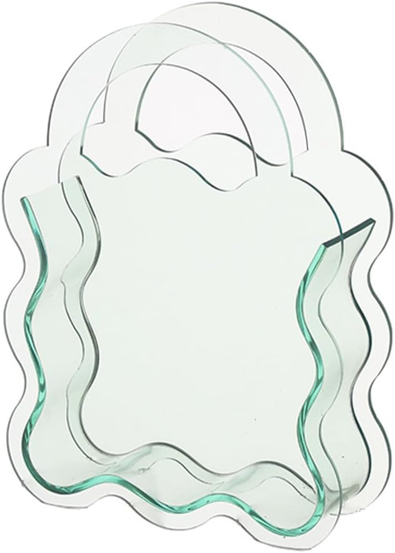 AIMALL Acrylic Transparent Vase for Flower Arrangement, Creative Colourful Desktop Decoration Fish Tank Style, for Dried or Fresh Flowers, 8.27In and 8.7In Home Ornament