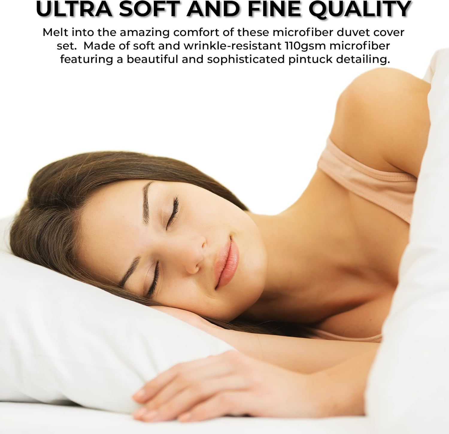 Tribeca Living SYD110DSKIPU Sydney 110-GSM Microfiber Duvet Cover Set, Purple, King image number 7