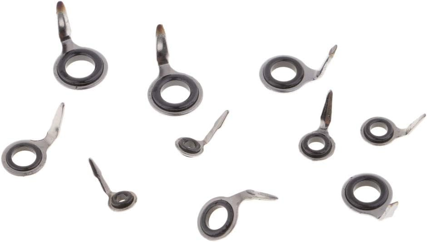 F Fityle 10Pcs Fishing Rod Guides Eye Ring Rod Repair Kit 2Mm, 3Mm, 4Mm, 4.5Mm, 5Mm image number 2