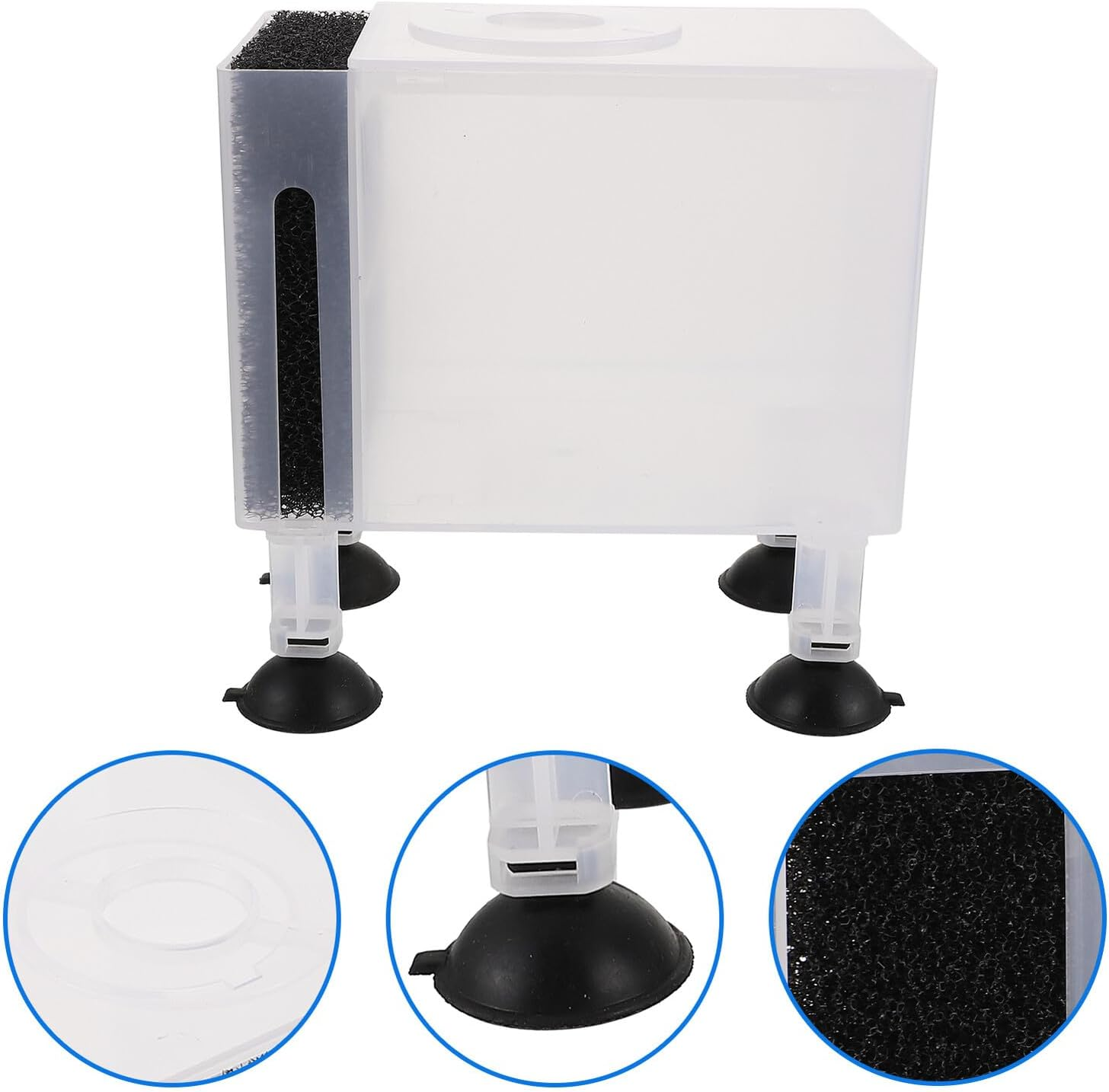 TIDTALEO Protective Pump Box Large Transparent Plastic Water Pump Container with Filter Sponge for Aquarium and Outdoor Fish Tank image number 3