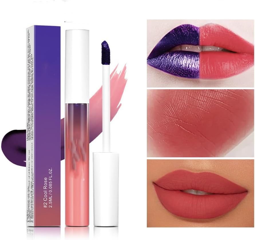 Peel-Off Lipstick Set, 3 Colours, Long-Lasting Matte Lip Stain, Waterproof Colour Changing Lip Gloss