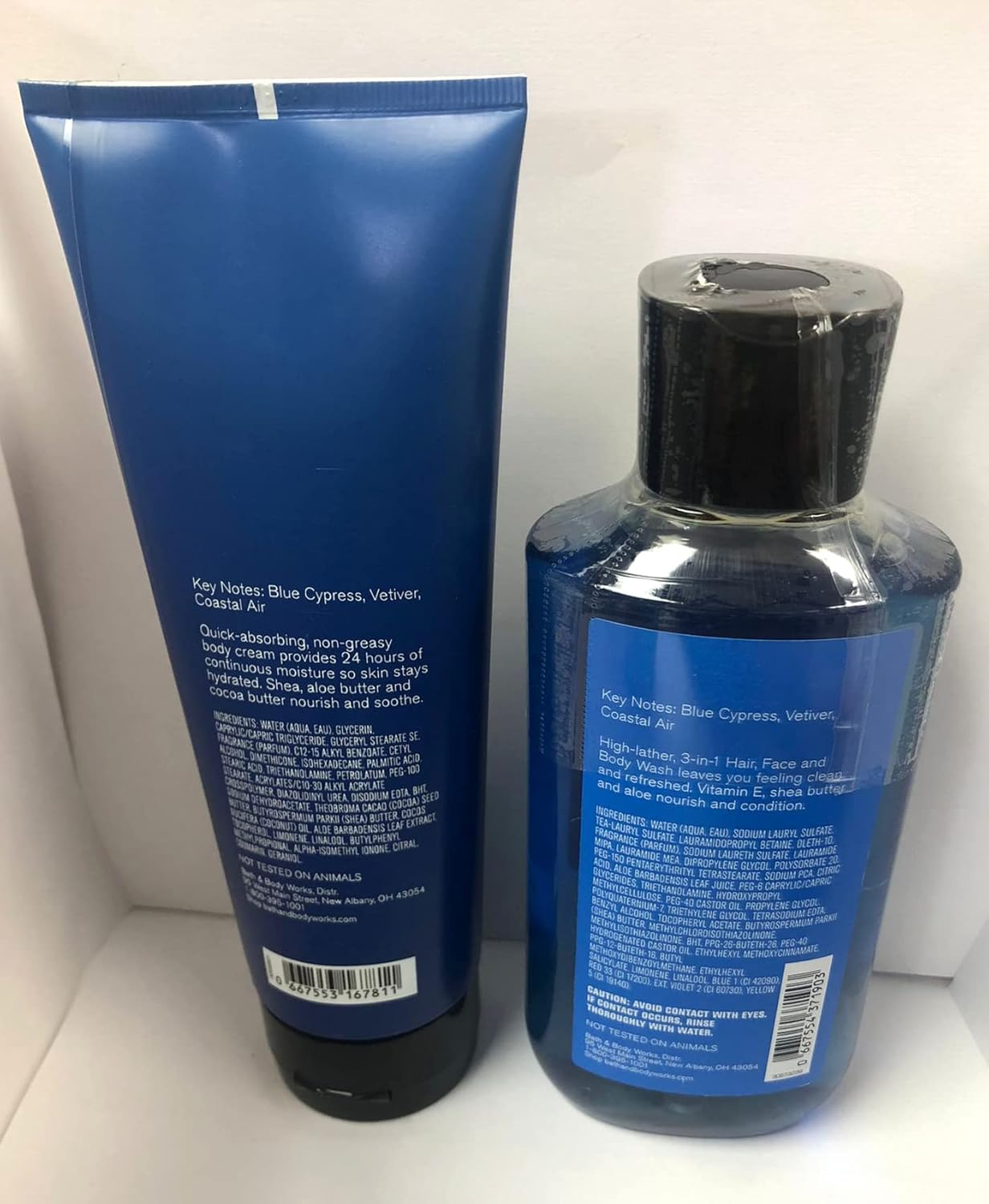 Bath and Body Works Men'S Collection Ultra Shea Cream & 2 in 1 Hair and Body Wash OCEAN image number 1