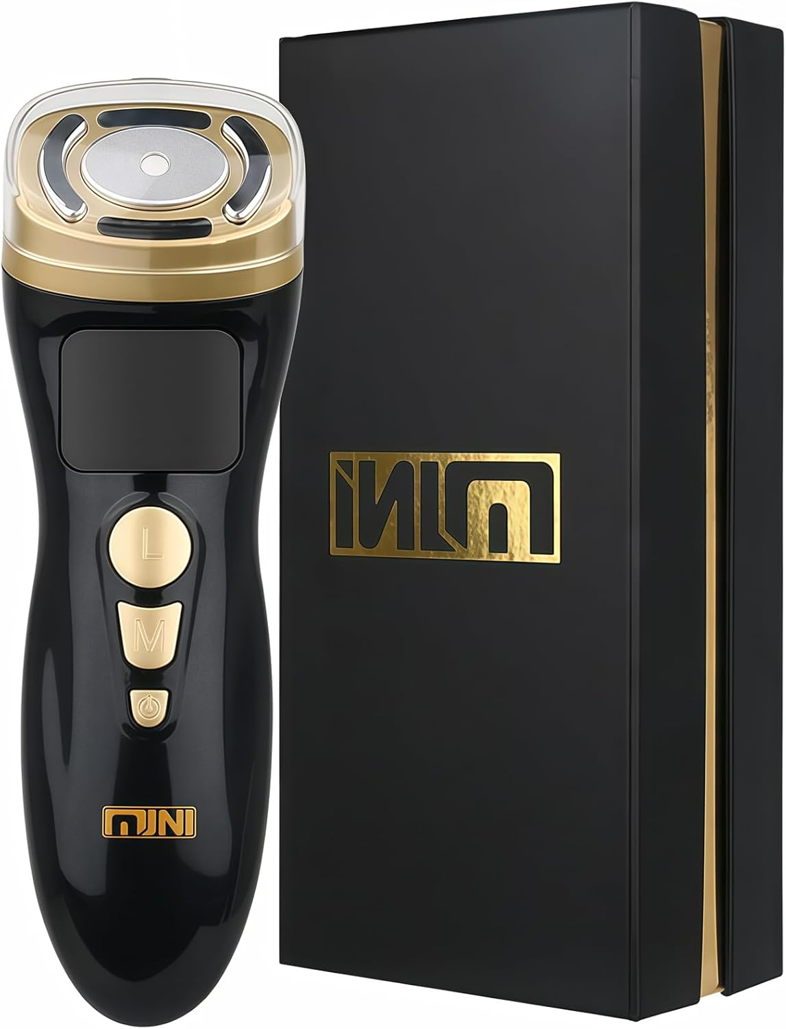 Bouzaak Mini Hifu Machine for Face, 3 in 1 Portable Anti-Aging Device with HIFU RF EMS Facial Machine, Skin Lifting & Firming for Women Neck Chin Eyes Care Home Use (White)