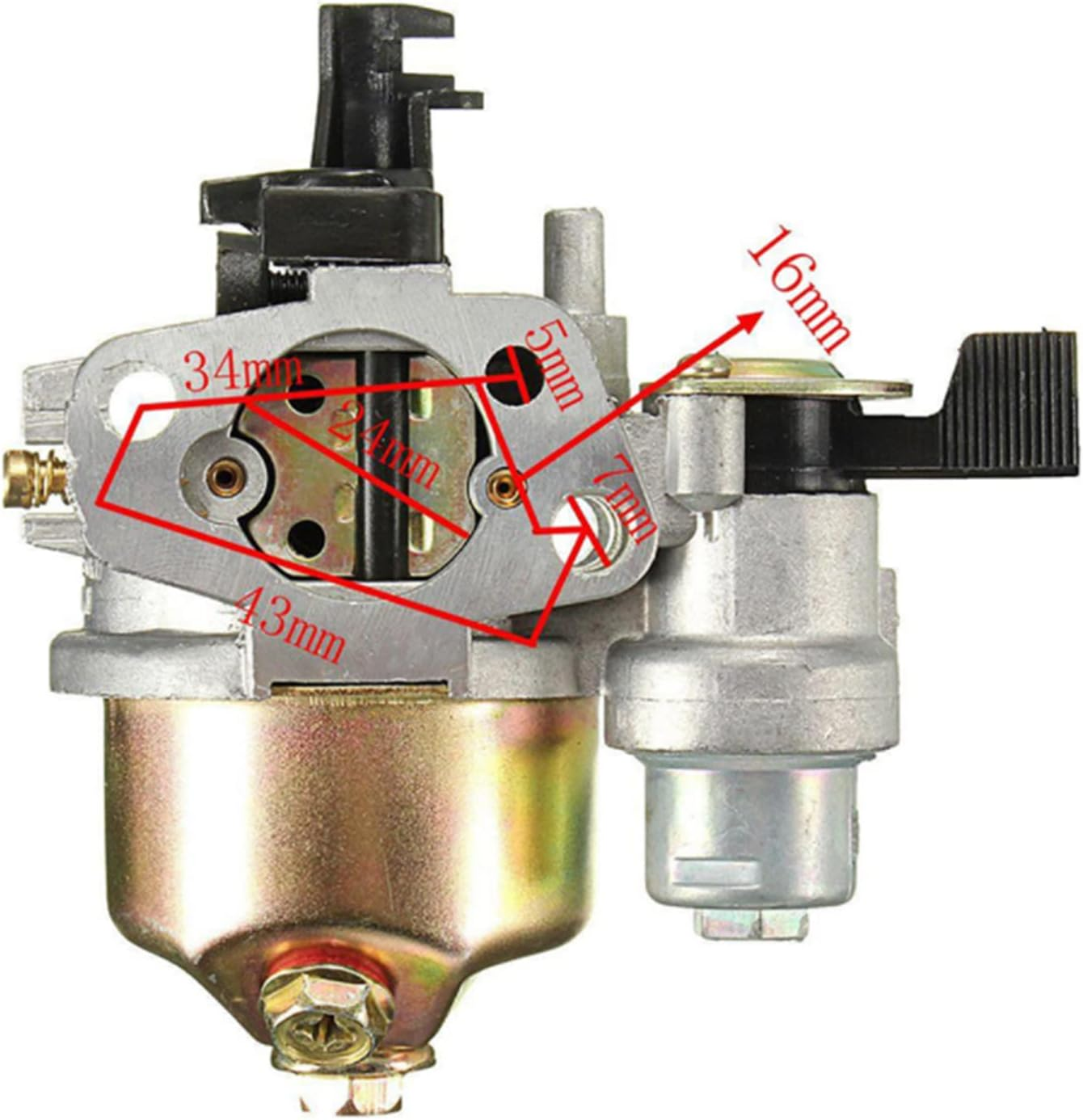 Viviance Carb Displacement Carb Compatible with Honda GX110 GX120 110 120 4HP Gx140 Gx160 Gx168 Gx200 5.5HP 6.5HP Engine