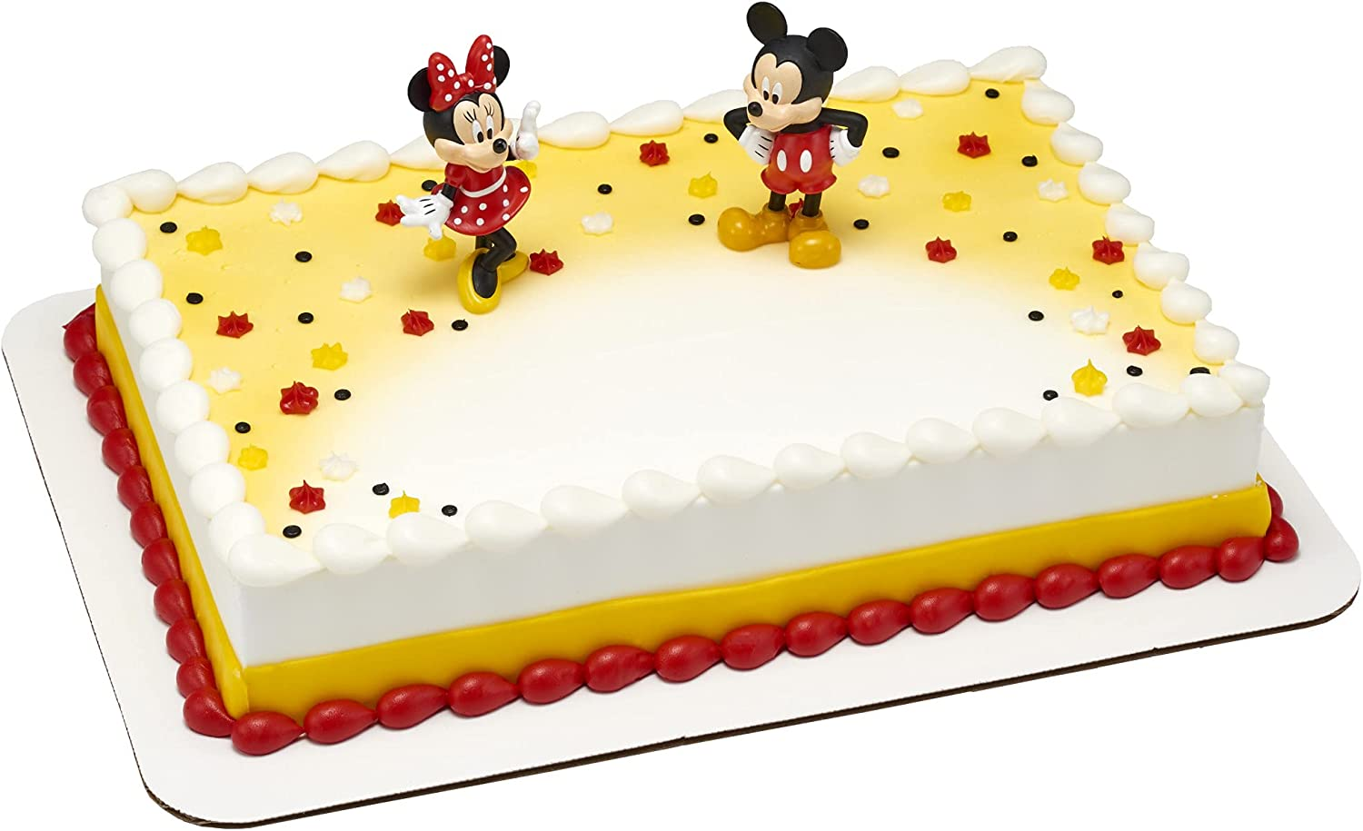 Decoset&reg; Disney Mickey Mouse and Minnie Mouse Cake Topper, 2-Piece Topper Set, Durable Food-Safe Plastic image number 2