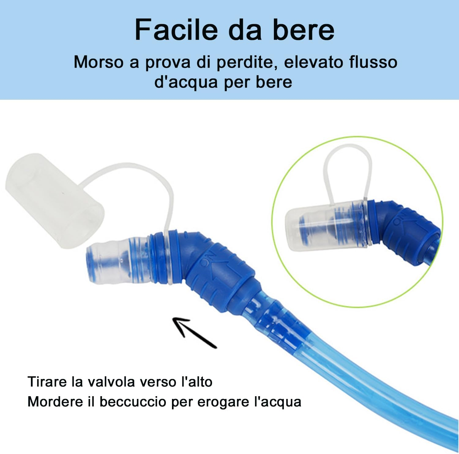 CUEMOON Water Bag 1.5L 2L for Backpack Cycling Hiking Trekking Camping image number 1