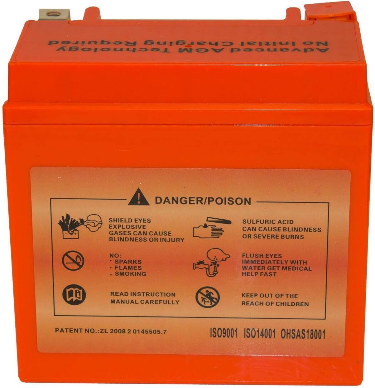 TDR GEL 12V 14AH YTX14-BS 200CCA Motorcycle ATV Quad UTV Battery image number 4