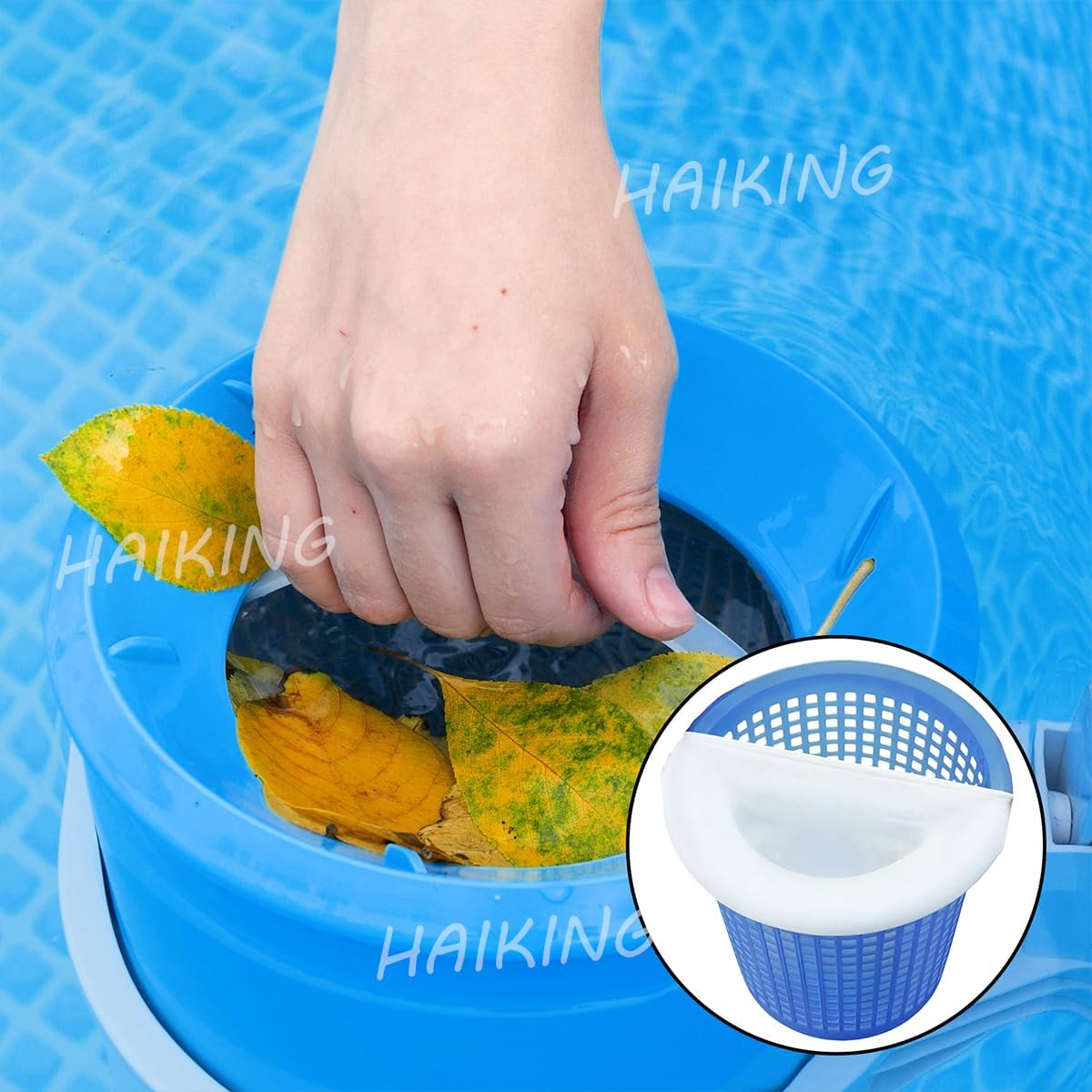 Pool Filter Socks, 20 PCS Ultra Fine Mesh Screen Liner for Cleaning Debris and Leaves (Universal) image number 2