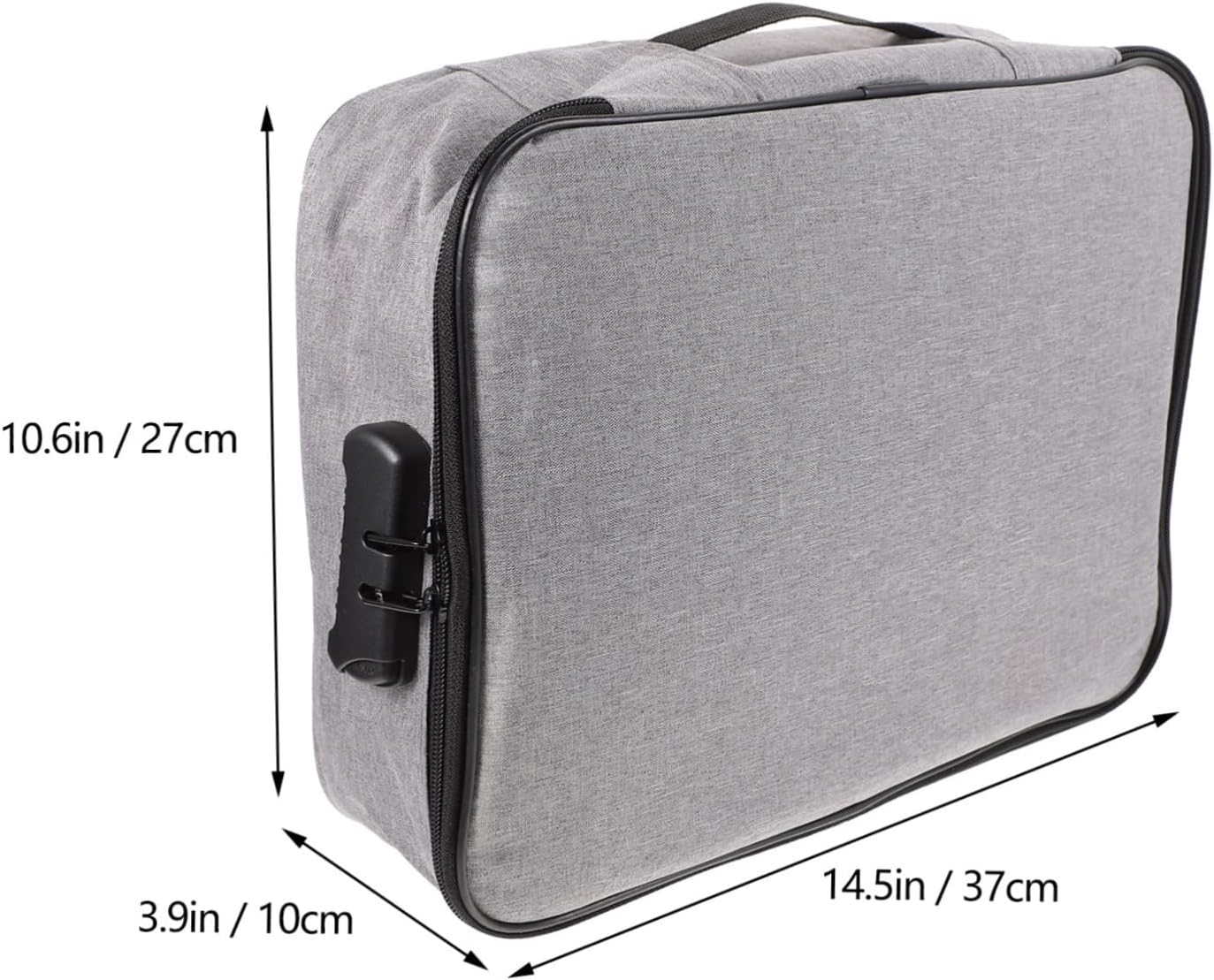 CTIRCHIU 1Pc Portable File Bag Durable Document Holder for Certificates and Files Multifunctional Organizer for Home and Travel Lockable Storage image number 6