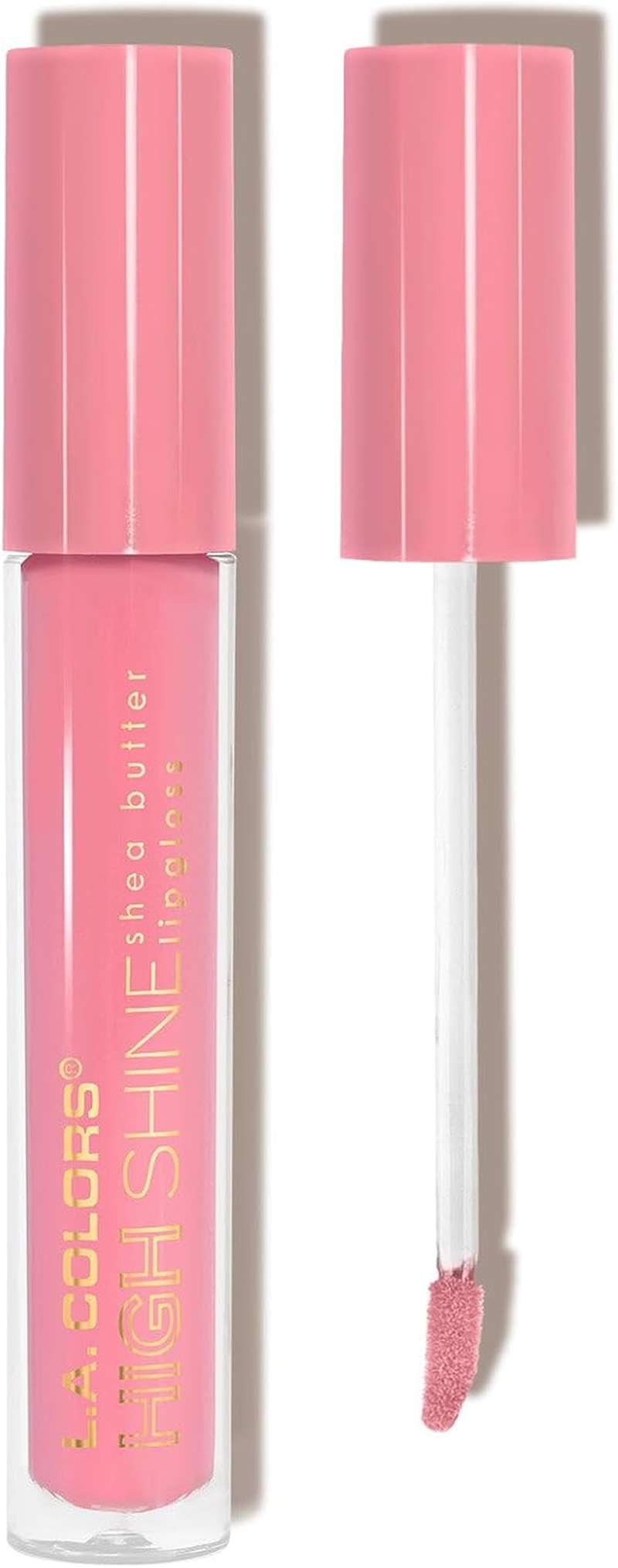 L.A. Colors High Shine Shea Butter Lip Gloss, Clear, 0.14 Ounce