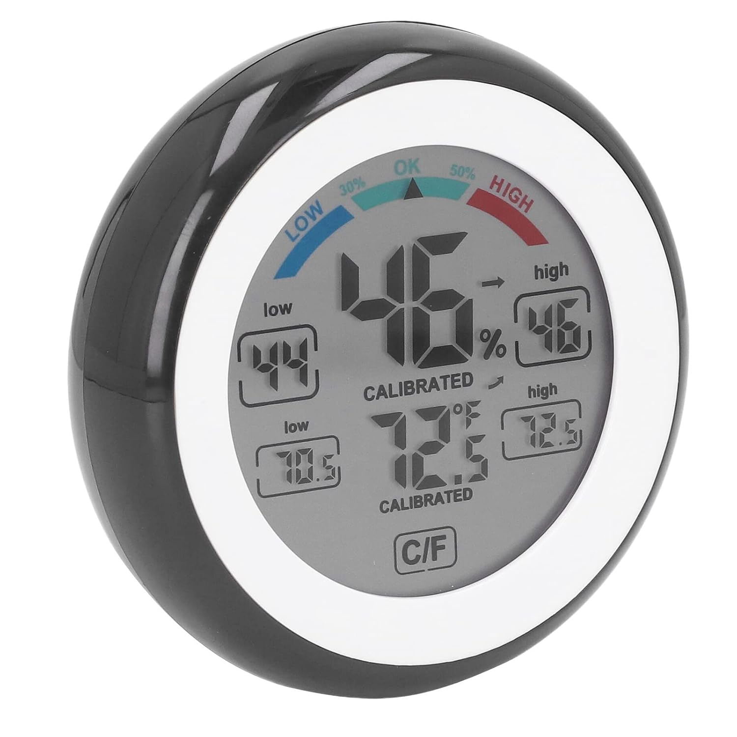 CHICIRIS Digital Hygrometer Thermometer, Indoor Wireless Temperature Humidity Monitor with Touch Screen, Comfort Indicator, 24H Max Min Record and LCD Display image number 3